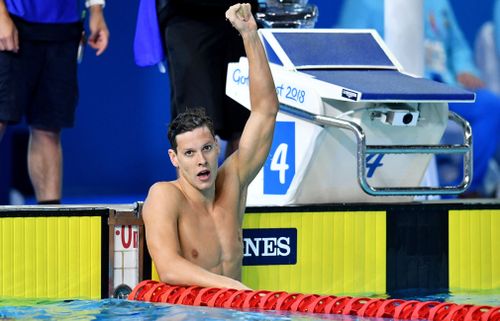 Mitch Larkin secured his fourth and fifth gold medals of the games. (AAP)