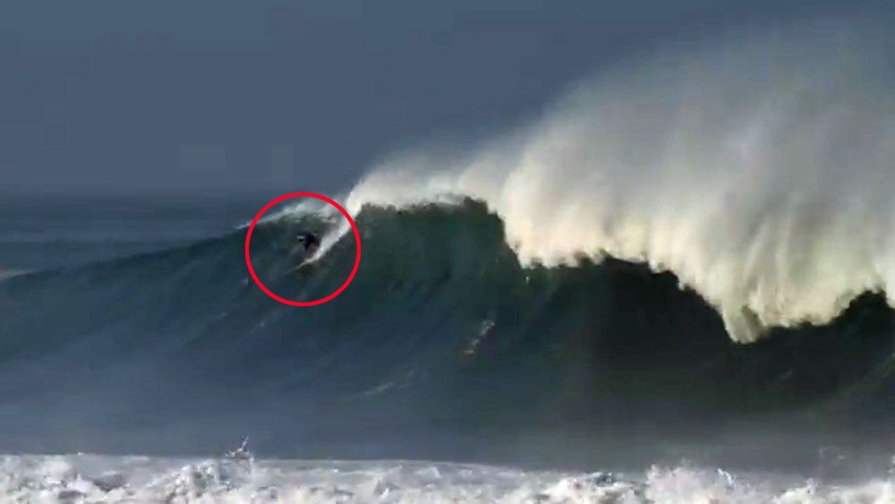 Surfer’s GoPro shows the horror of a big wave wipeout