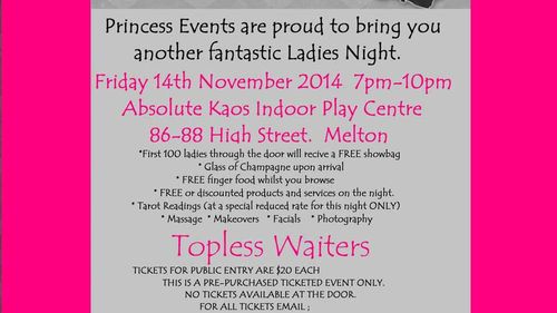 'Ladies night' organiser hits back at sex toy claims 