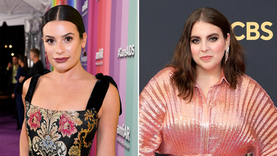 Lea Michele and Beanie Feldstein - Funny Girl drama