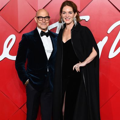 Stanley Tucci and Felicity Blunt attend The Fashion Awards 2024 presented by Pandora at the Royal Albert Hall on December 02, 2024 in London, England. 