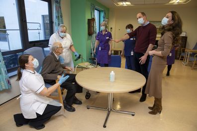 Prince William, Duke of Cambridge and Kate Middleton, Duchess of Cambridge visit NHS staff and patients at Clitheroe Community Hospital