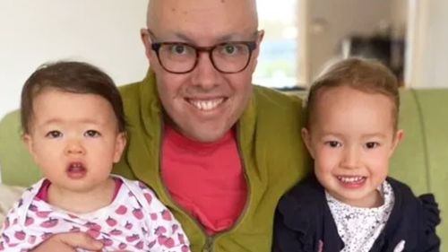 Matthew Fisher, pictured with his two daughters, Vivi and Sylvie.