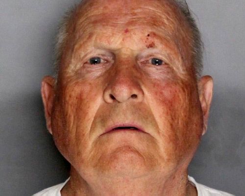 The booking photo of Joseph James DeAngelo, 74, in Sacramento, California. 