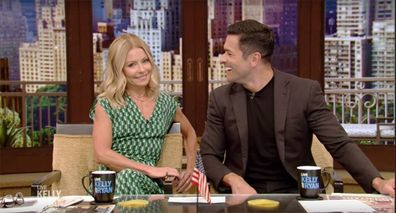 Mark was a guest host on wife Kelly's show, 'Live With Kelly and Ryan', on Monday.