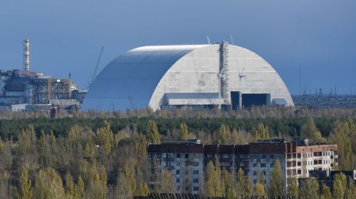 A view of the New Safe Confinement (NSC) 