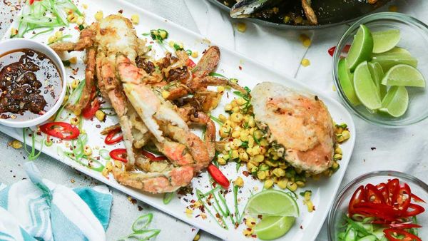 The Giles' Vietnamese Crab with Corn Salad recipe