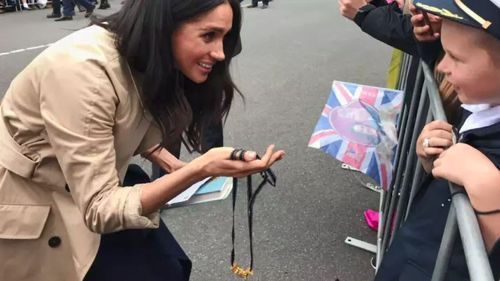 Gavin Hazelwood made headlines when Meghan and Harry visited Melbourne last week and managed to catch her attention.