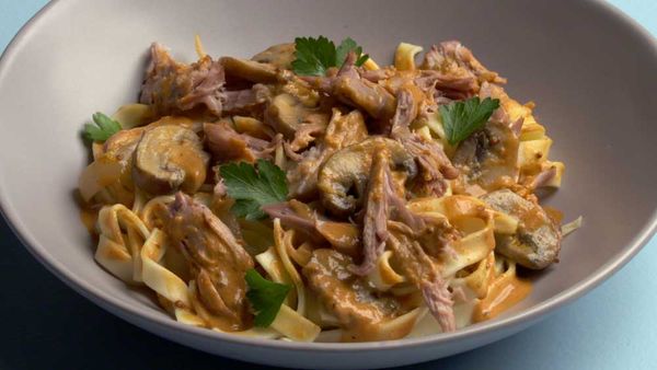 Duck stroganoff