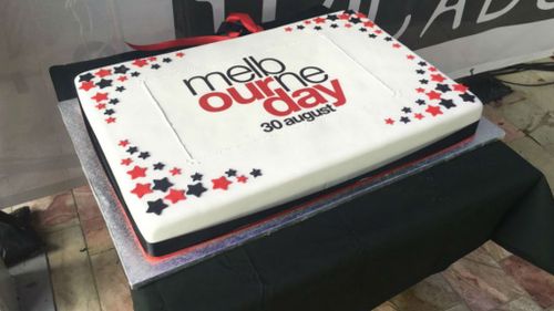 A cake for Melbourne's 181st. (Seb Costello)