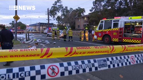 Emergency services at the scene. (9NEWS)