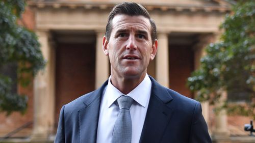 Ben Roberts-Smith arrives at the Federal Court of Australia in Sydney for the start of his defamation trial.