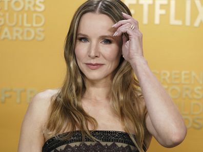 Kristen Bell arrives at the 31st annual Screen Actors Guild Awards on Sunday, Feb. 23, 2025, at the Shrine Auditorium in Los Angeles. 