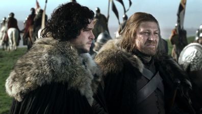 Kit Harington and Sean Bean in Game of Thrones