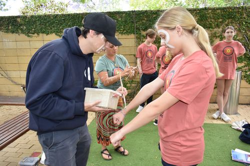 The lessons were supported by members of Sydney's Gadigal and Dharug communities.