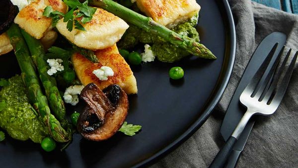 Crispy ricotta gnocchi with salsa verde recipe