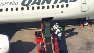 Emergency services are investigating a package found at Sydney domestic airport.
