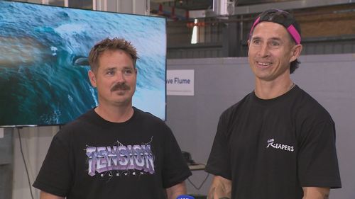 Perth mates Chris White and Ben Allen captured the phenomenon on a drone from a jetski.