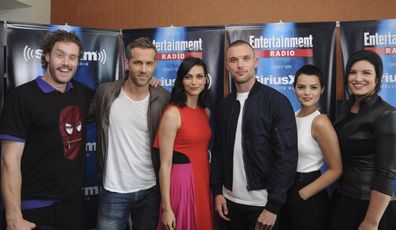 Actors T.J. Miller, Ryan Reynolds, Morena Baccarin, Ed Skrein, Brianna Hildebrand and Gina Carano attend SiriusXM's Entertainment Weekly Radio Channel Broadcasts From Comic-Con 2015 at Hard Rock Hotel San Diego on July 11, 2015 in San Diego, California. 