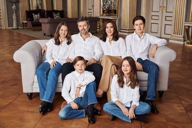 Photo of Princess Mary, Prince Frederik and their children released for her 50th Birthday