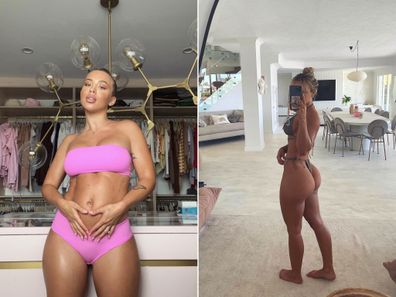 Tammy Hembrow inside the $2.88million Gold Coast mansion in Broadbeach waters