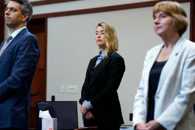 Amber Heard in court during Johnny Depp trial