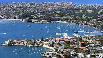 An aerial view of houses in Rose Bay and Point Piper in Sydney, New South Wales. Betfair is now offering gamblers betting markets to punt on Australian property prices during the coronavirus pandemic.