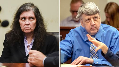 David and Louise Turpin are set to face a trial within months after a brief appearance in a courtroom Riverside County, California today. Picture: AP