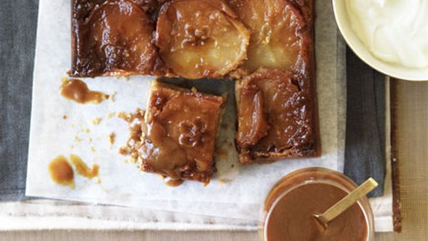 Butterscotch apple spice cake