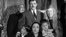 The Addams Family cast: Gomez Addams (John Astin) Morticia (Carolyn Jones), Wednesday (Lisa Loring), Pugsley (Ken Weatherwax), Uncle Fester, Lurch (Ted Cassidy), Uncle Fester (Jackie Coogan), Grandmama (Blossom Rock) and Lurch (Ted Cass).