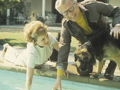 Allen Ludden and Betty White at home in 1972.
