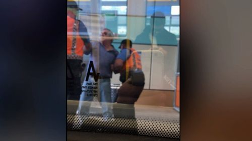 The public transport authority said the guards acted appropriately. Picture: 9NEWS