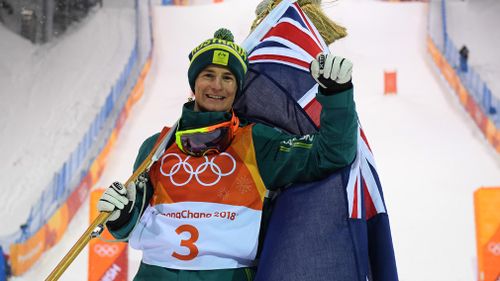 Matt Graham becomes Australia's first medallist at the 2018 Winter Olympic Games (AAP)
