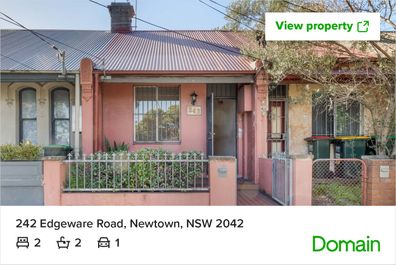 Domain Sydney Newtown listing property auction real estate house