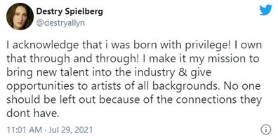 Ben Stiller denies Hollywood nepotism in Twitter debate.