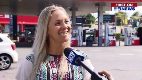 Jade Austin went out of her way to help the newly engaged Gold Coaster find her ring. Picture: 9NEWS