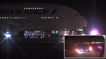 Two Air France planes diverted over reported bomb threats.  (Supplied)