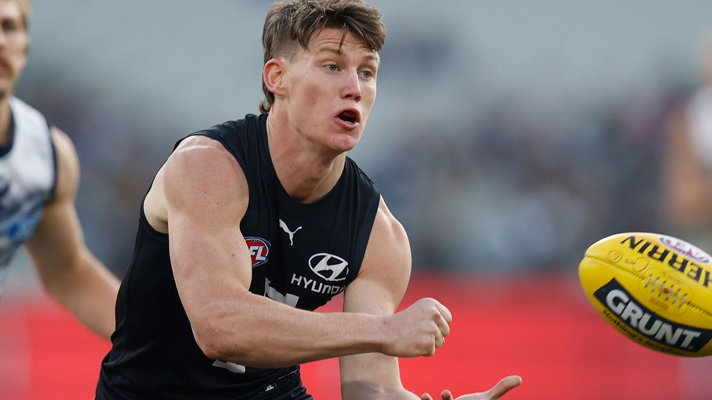  Sam Walsh of the Blues in action during the 2021 season