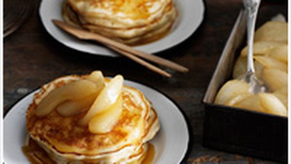Nashi buttermilk pancakes