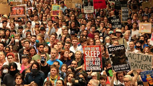 Thousands rallied in Sydney last night.