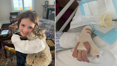 Clemency was rushed to ER after getting cat bite infeciton