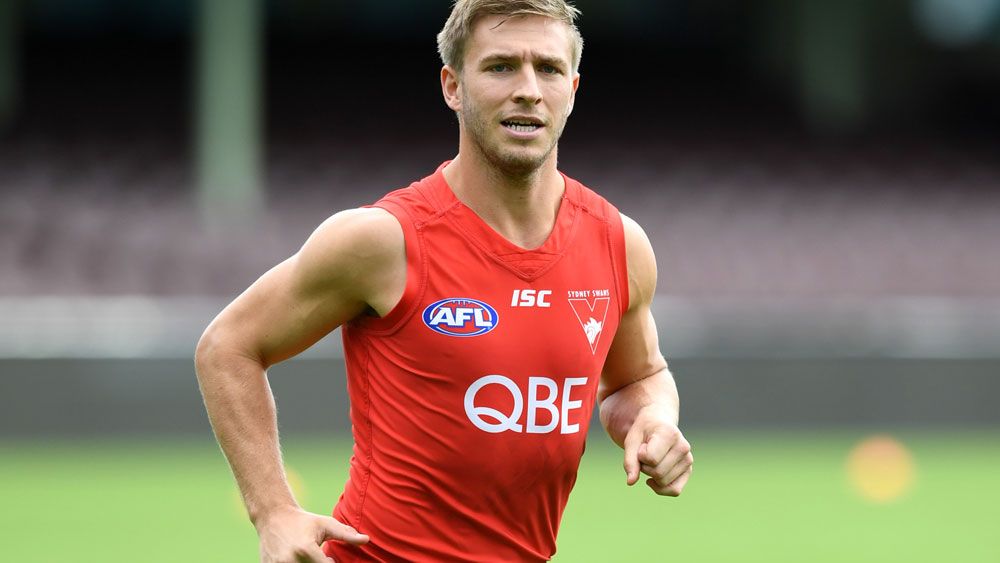 Sydney Swans captain Kieren Jack won't be rushed back to face Hawthorn. (AAP)