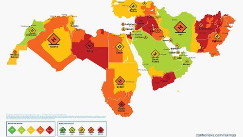 Most dangerous countries in the world to travel to