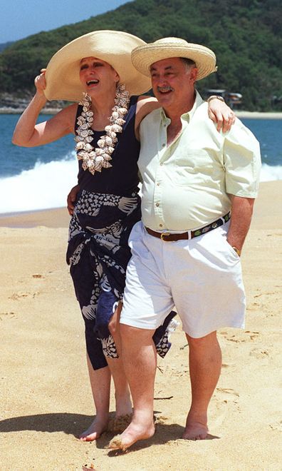 Jeanne Little and her husband Barry at their Pearl Beach retreat November 1997