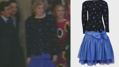 Princess Diana blue dress Florence 1985 sells for US$1.1 million