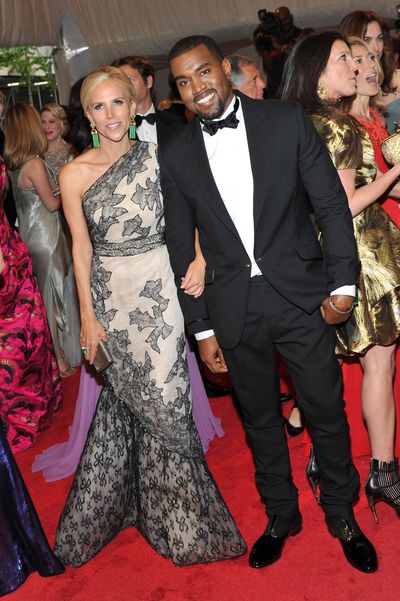 Odd Couple. Tory Burch with Kanye West at the Met Gala in 2011.