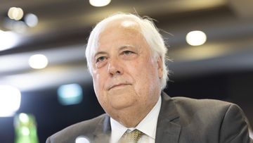 Clive Palmer from the United Australia Party ahead of his address to the National Press Club of Australia in Canberra on Thursday 7 April 2022. fedpol Photo: Alex Ellinghausen