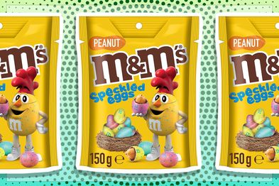9PR: M&M's Peanut Milk Chocolate Speckled Easter Eggs Share Bag, 150g
