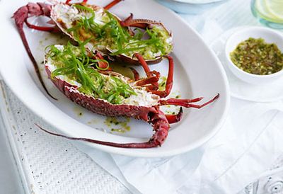 Chinese ginger-steamed lobster