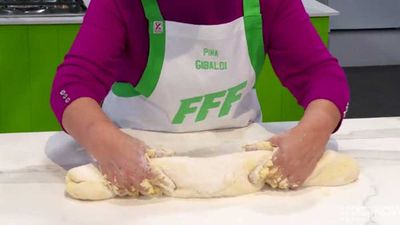 Recipe: <a href="https://kitchen.nine.com.au/2017/11/07/10/56/family-food-fight-pina-gibaldis-gnocchi-step-by-step" target="_top">Family Food Fight: Pina Gibaldi's gnocchi with basil pesto</a>